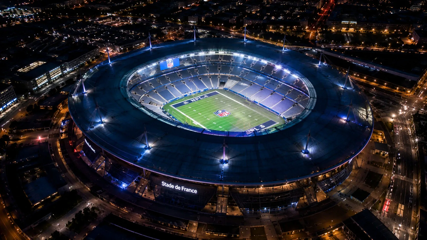 Le Stade de France à Saint-Denis le jour du NFL Paris Game
