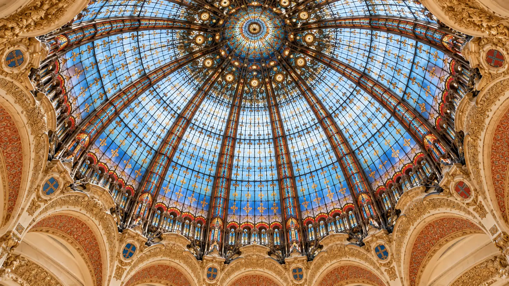 The glass dome of the Galeries Lafayette Haussmann