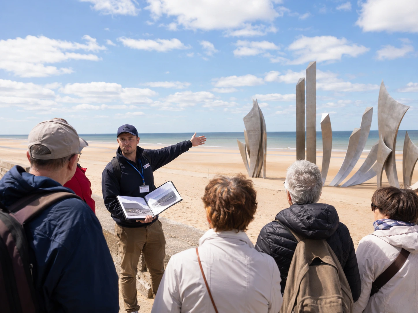 D-Day landing beaches in Normandy