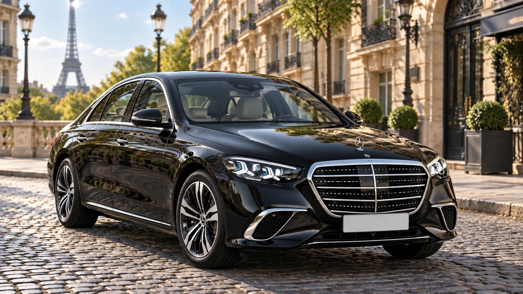 Mercedes-Benz S-Class luxury sedan in black