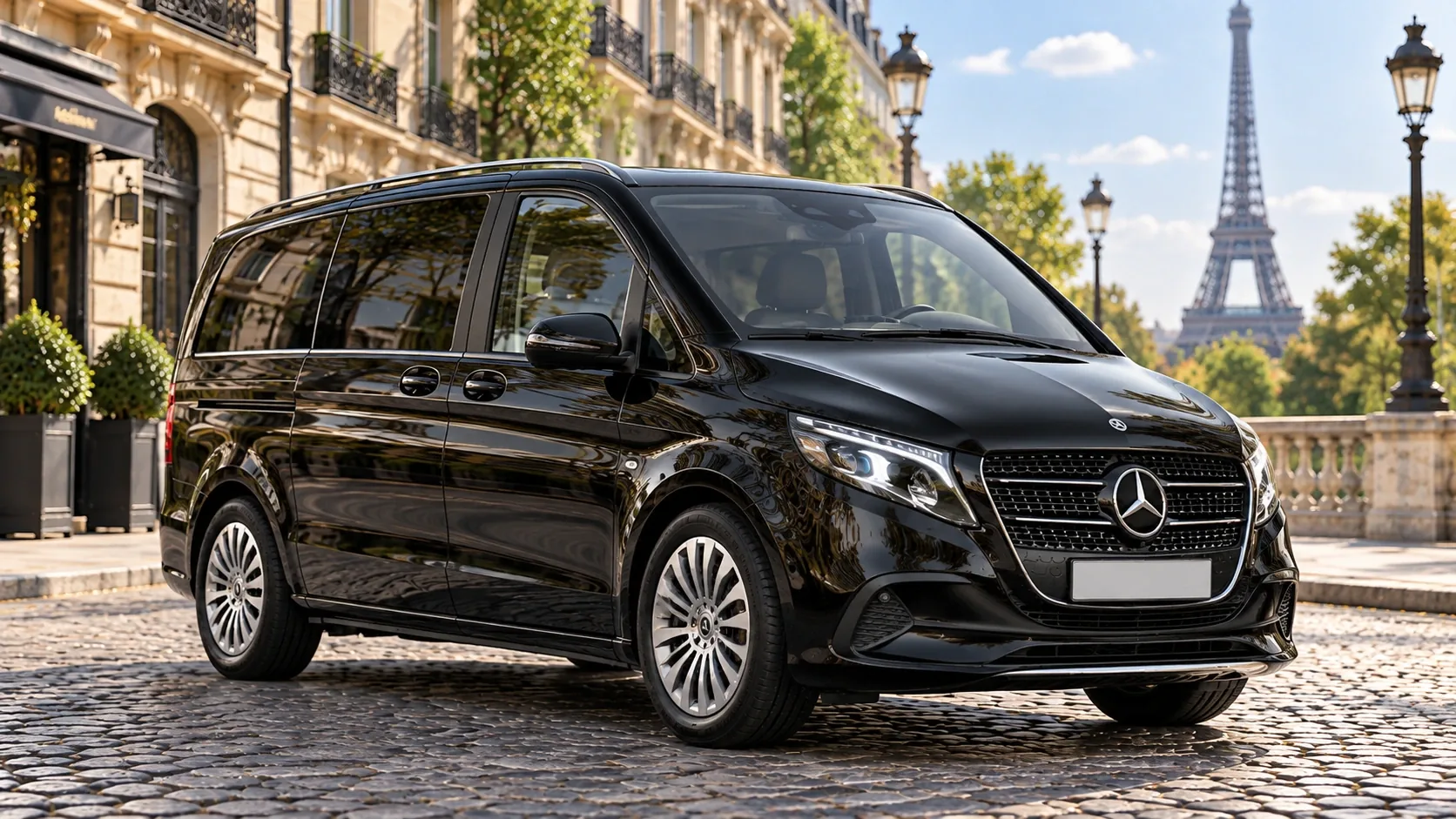 Mercedes-Benz V-Class luxury van in black